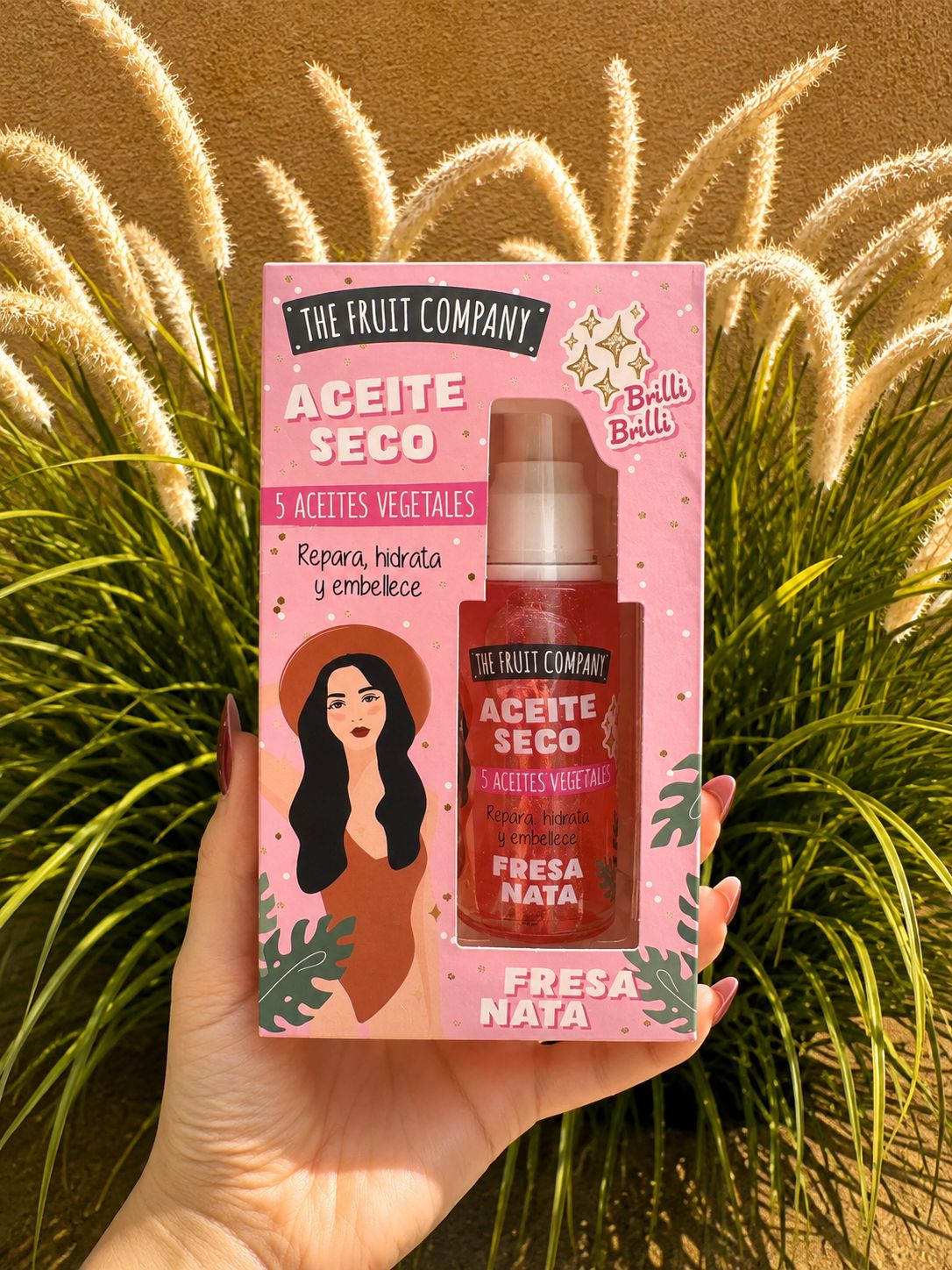 Huile sèche scintillante Fraise Chantilly – The Fruit Company