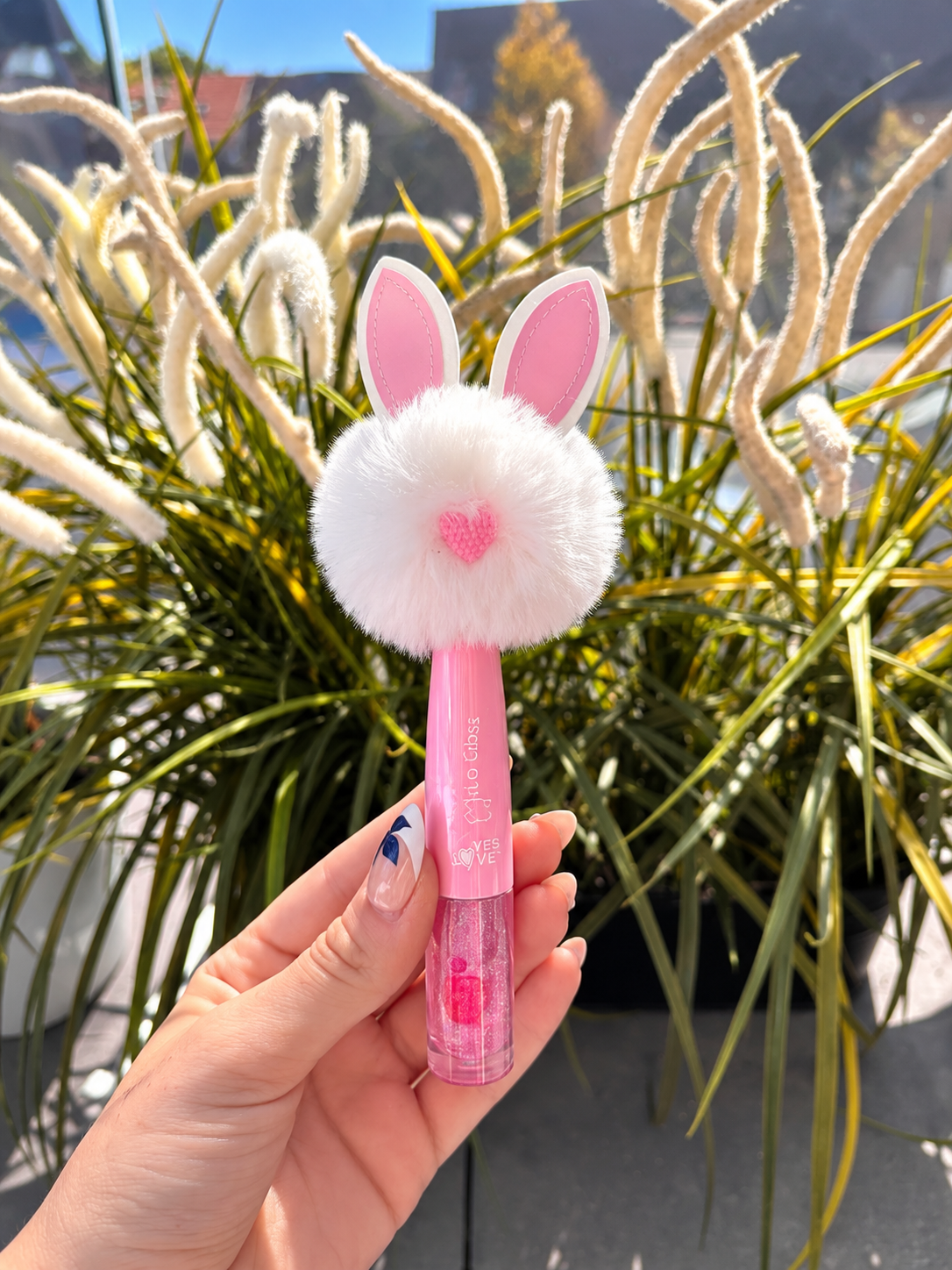 Lip Gloss Lapin pompon blanc – Yes Love