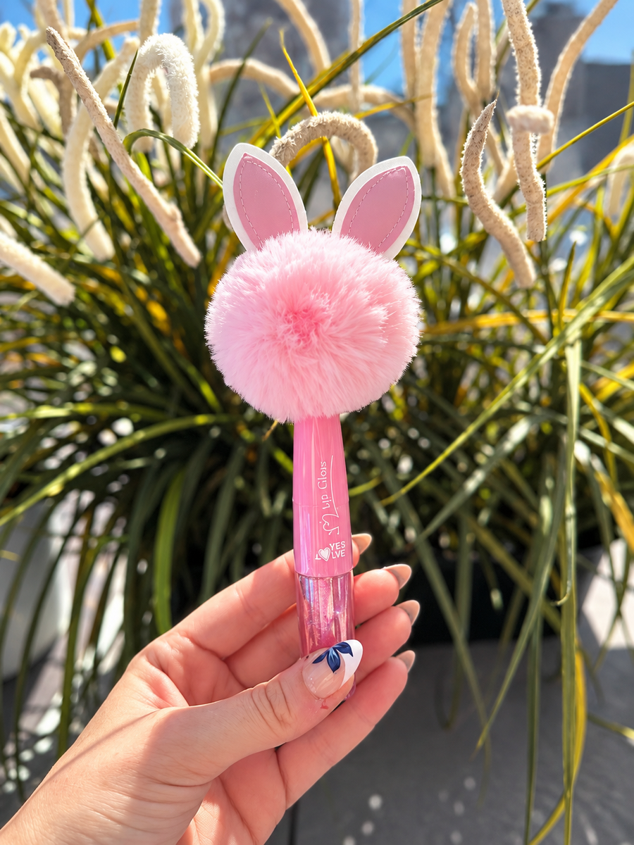 Lip Gloss Lapin pompon rose – Yes Love